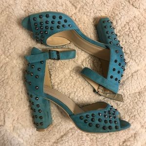 Blue Studded Torrid Heels